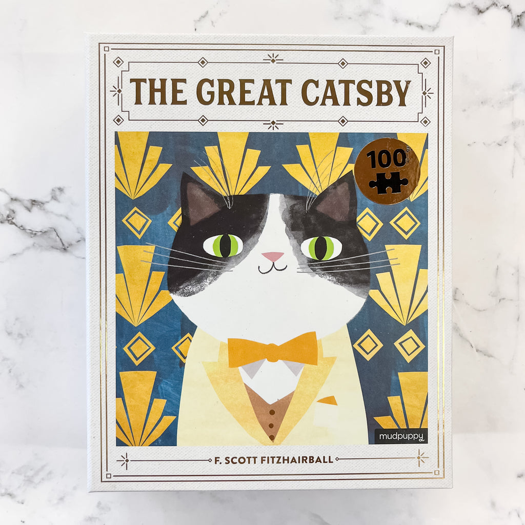 The Great Catsby Bookish Cats 100 Piece Puzzle - Lyla's: Clothing, Decor & More - Plano Boutique