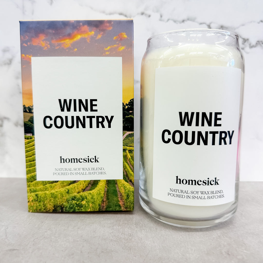Homesick Wine Country Candle - Lyla's: Clothing, Decor & More - Plano Boutique
