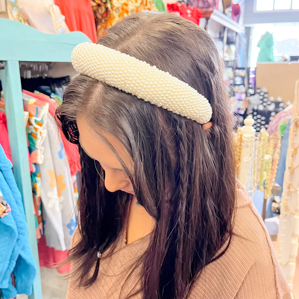 Pearl Headband - Lyla's: Clothing, Decor & More - Plano Boutique