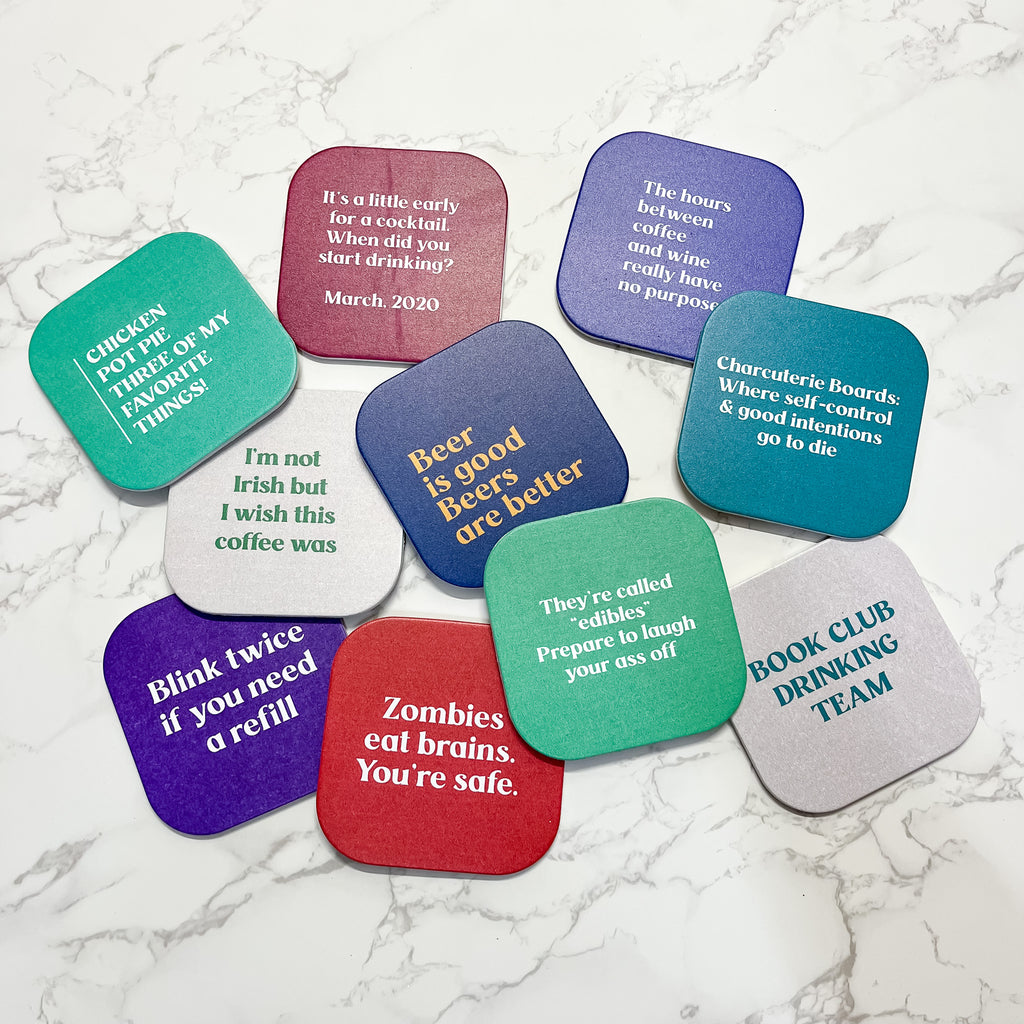 Funny Coasters - Lyla's: Clothing, Decor & More - Plano Boutique