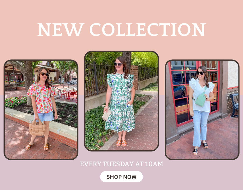 New arrivals drop every Tuesday at Lyla’s Clothing & Gifts! Shop the latest styles in Downtown Plano, Rockwall, or online. Find fresh outfit inspo perfect for every woman’s wardrobe!