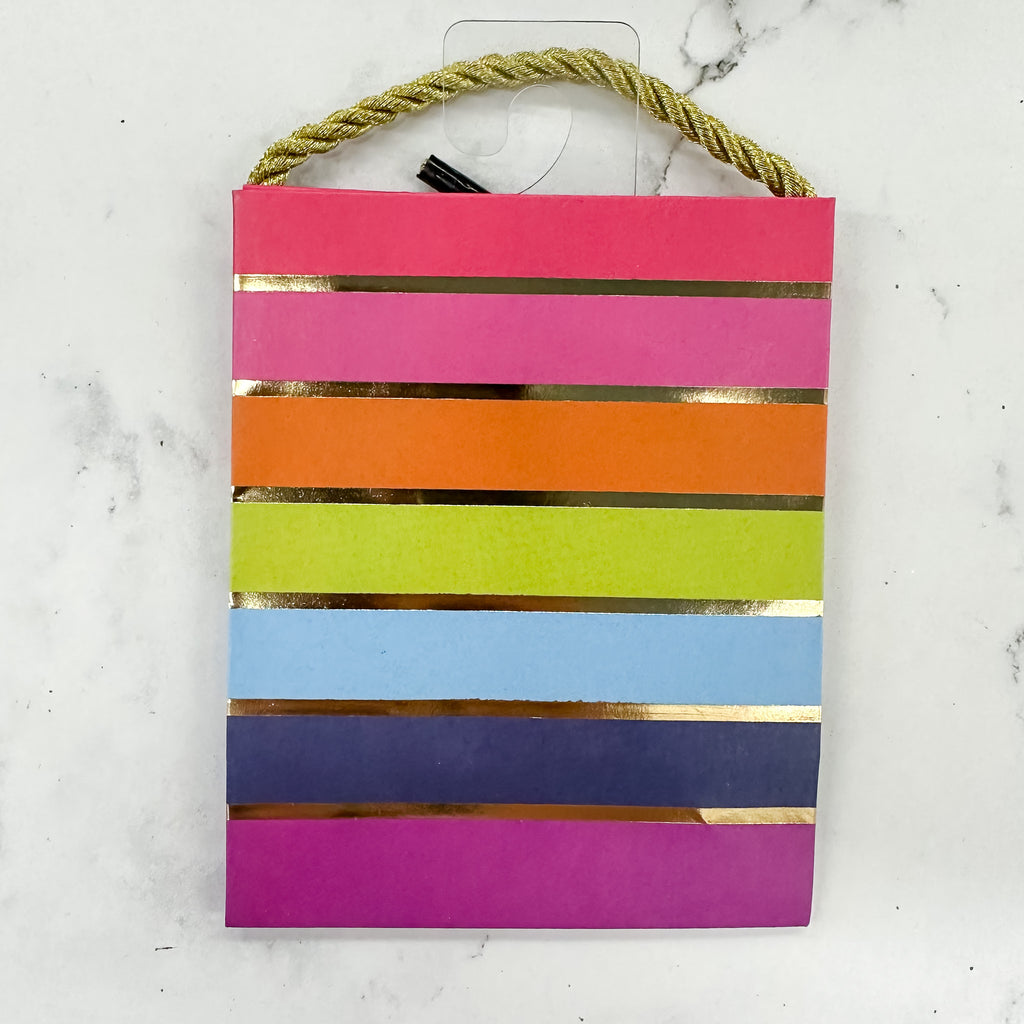 Razzle and Dazzle Stripes Gift Bag - Mini - Lyla's: Clothing, Decor & More - Plano Boutique