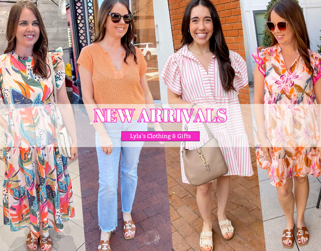 Summer styles have arrived at Lyla’s Clothing & Gifts! Shop the latest fashion finds in Downtown Plano, Rockwall, or online. Fresh looks dropping weekly—perfect for your sunny-day wardrobe! 