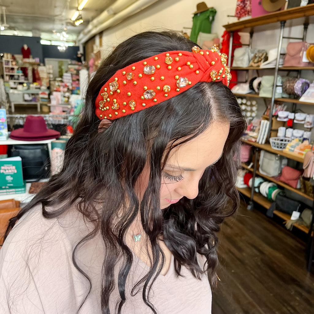 Rust Stone Headband - Lyla's: Clothing, Decor & More - Plano Boutique