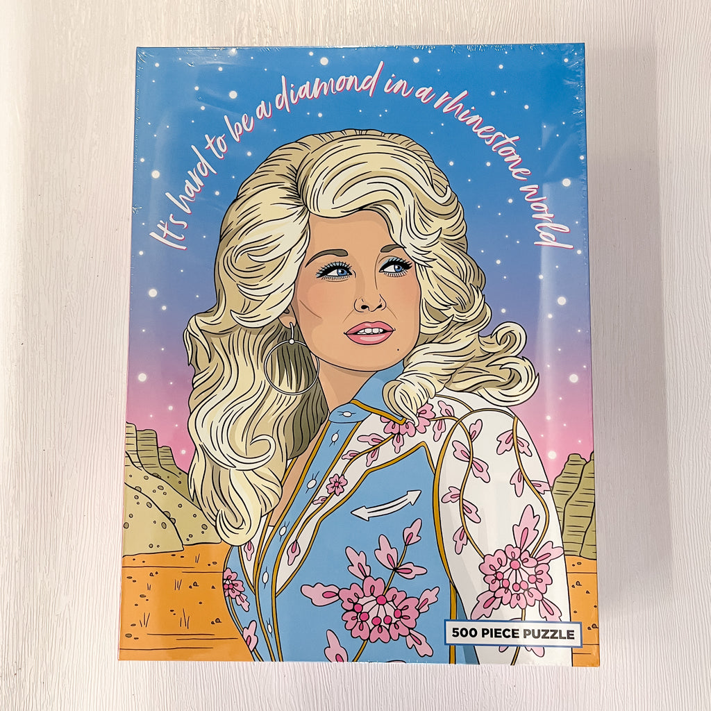 Cowgirl Rhinestone Dolly Parton Puzzle - Lyla's: Clothing, Decor & More - Plano Boutique