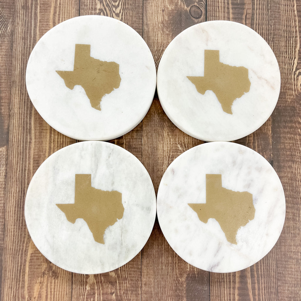 Texas Marble Coasters - Lyla's: Clothing, Decor & More - Plano Boutique