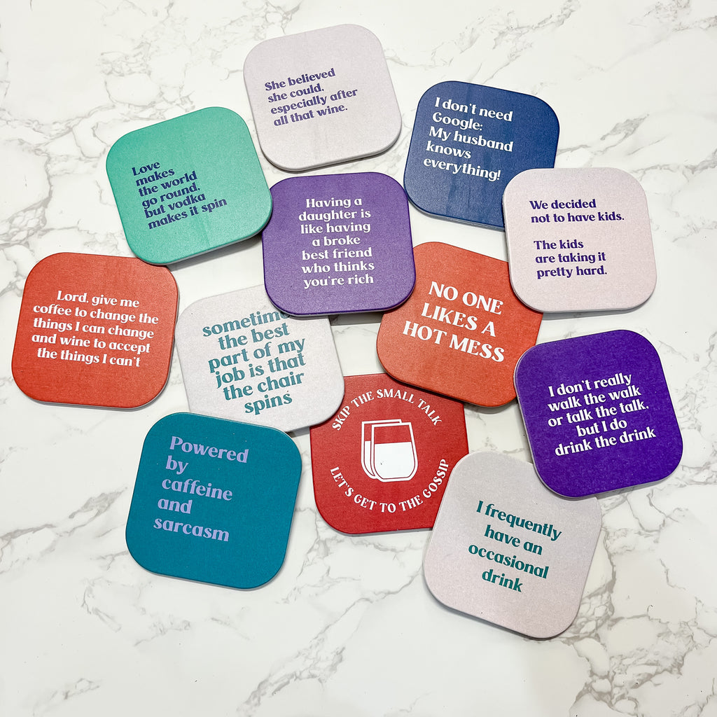 Funny Coasters - Lyla's: Clothing, Decor & More - Plano Boutique