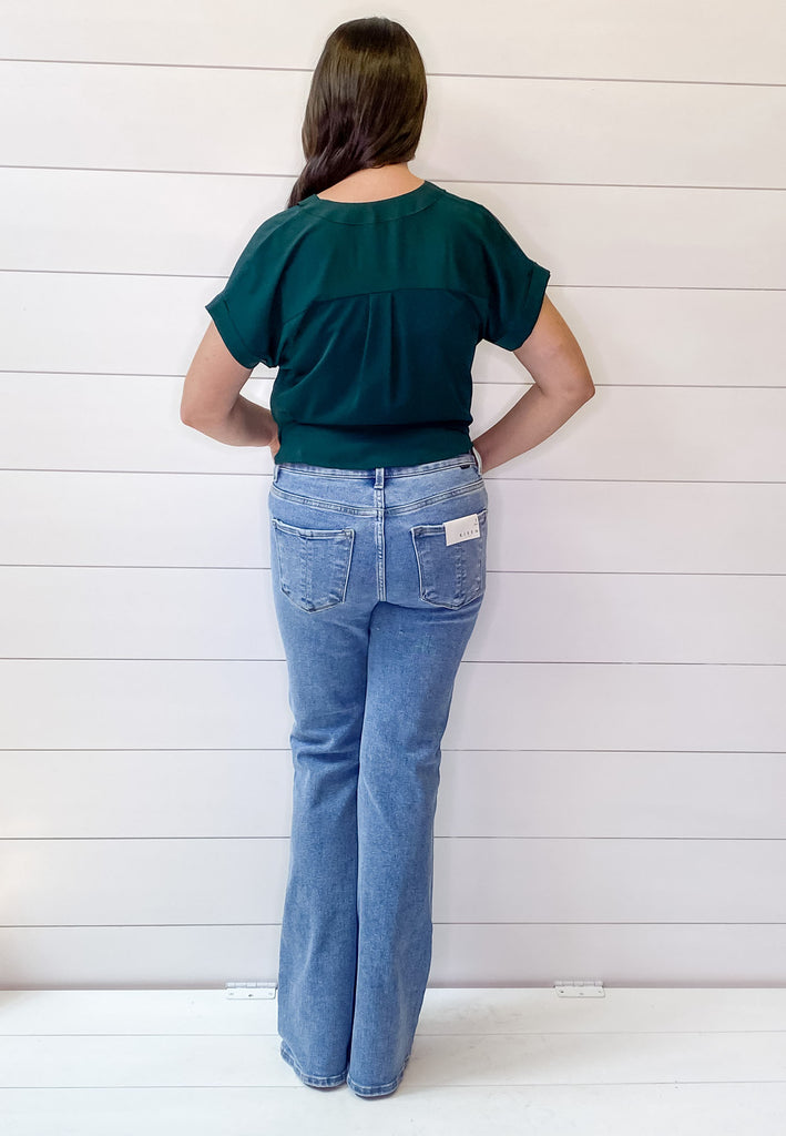 High Rise Clean Flare Denim by Risen - Lyla's: Clothing, Decor & More - Plano Boutique