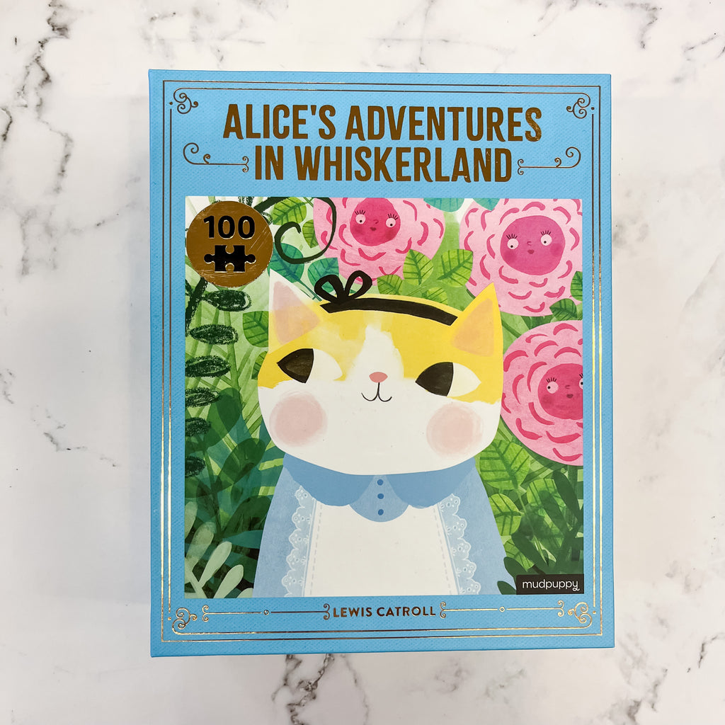Alice's Adventures in Whiskerland Bookish Cats 100 Piece Puzzle - Lyla's: Clothing, Decor & More - Plano Boutique