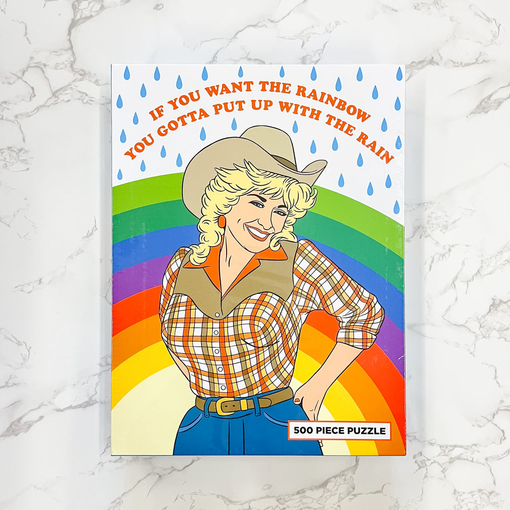 Cowgirl Rainbow Dolly Parton Puzzle - Lyla's: Clothing, Decor & More - Plano Boutique