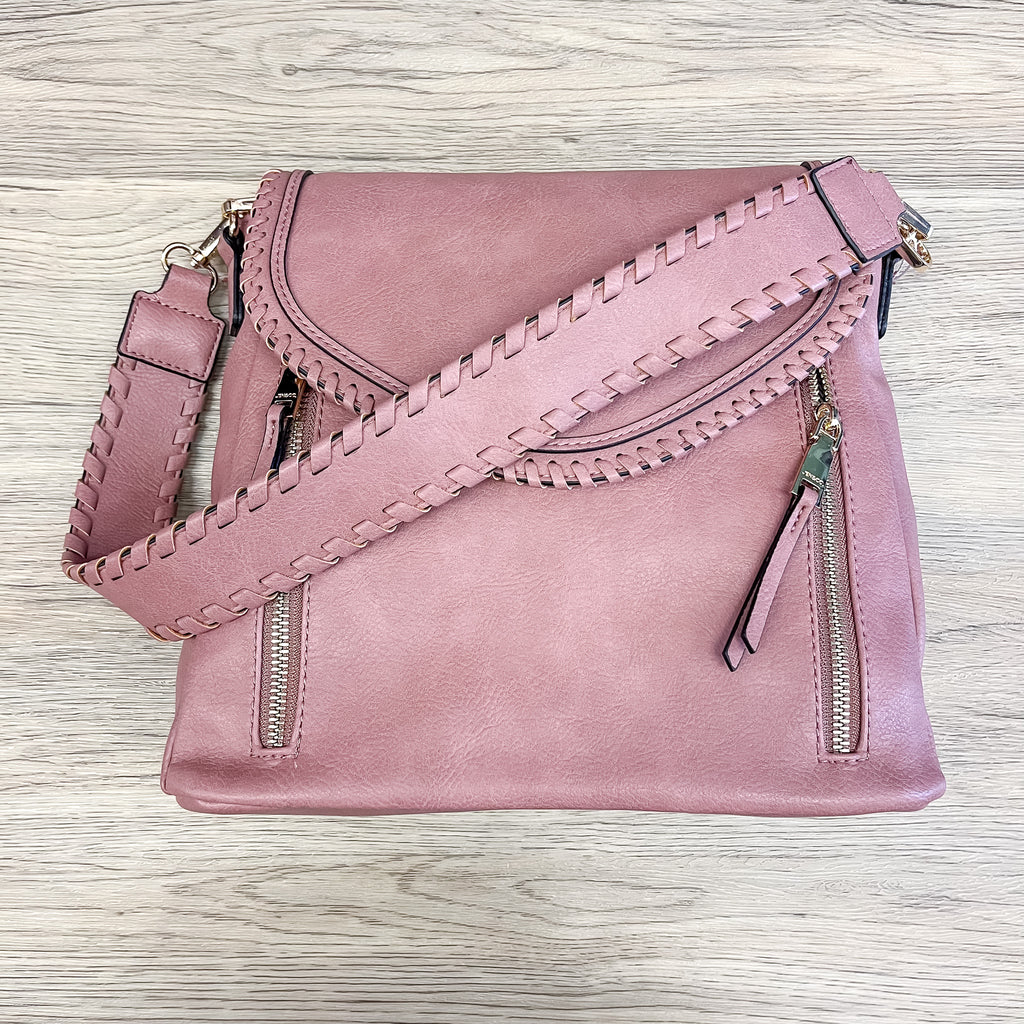 Jen & Co Lorelei Crossbody Handbag - Dark Mauve - Lyla's: Clothing, Decor & More - Plano Boutique