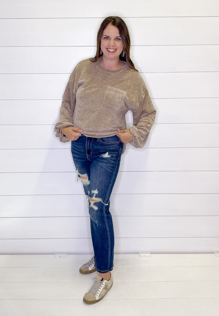 Mid Rise Distressed Crop Leg Straight Denim by Judy Blue - Lyla's: Clothing, Decor & More - Plano Boutique