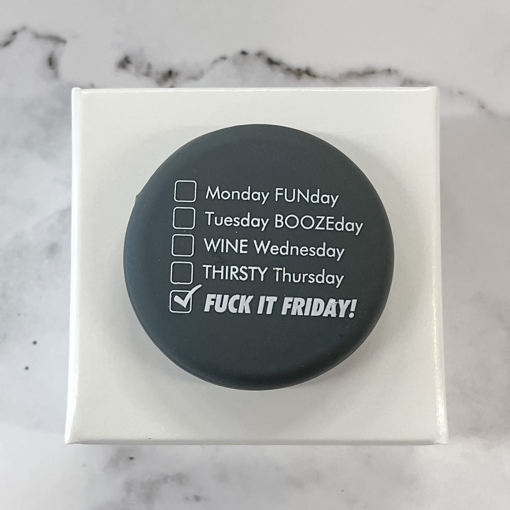 Fuck It Friday Wine Cap - Lyla's: Clothing, Decor & More - Plano Boutique