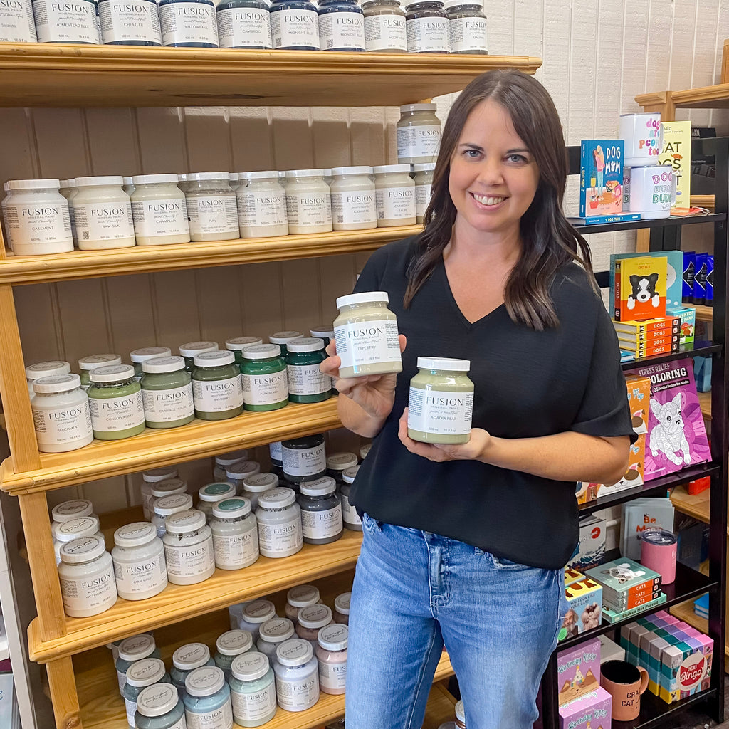 Fusion Mineral Paint at Lyla’s Clothing & Gifts is your go-to destination for high-quality, easy-to-use paint that transforms furniture and décor with minimal effort and maximum style. As your official Plano and Rockwall retailer, we proudly carry the entire Fusion Mineral Paint line—giving DIYers, crafters, and home design lovers everything they need to bring their vision to life.