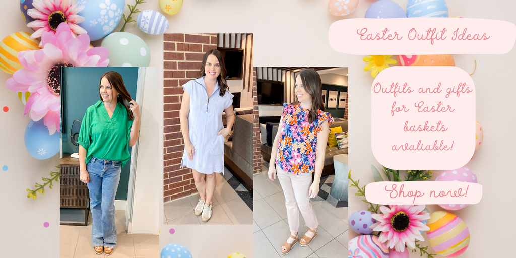 Easter Outfits and Basket Stuffers can be found at Lyla's in Downtown Plano. LYla's is your go to clothing and gift boutique