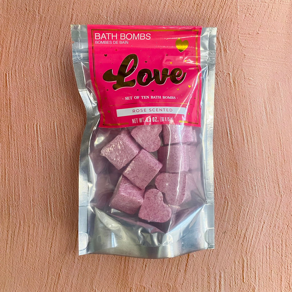 Love Heart Shaped Bath Bombs - Lyla's: Clothing, Decor & More - Plano Boutique