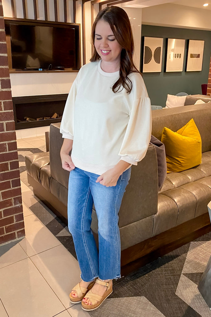 Make It Work Ivory Top - Lyla's: Clothing, Decor & More - Plano Boutique