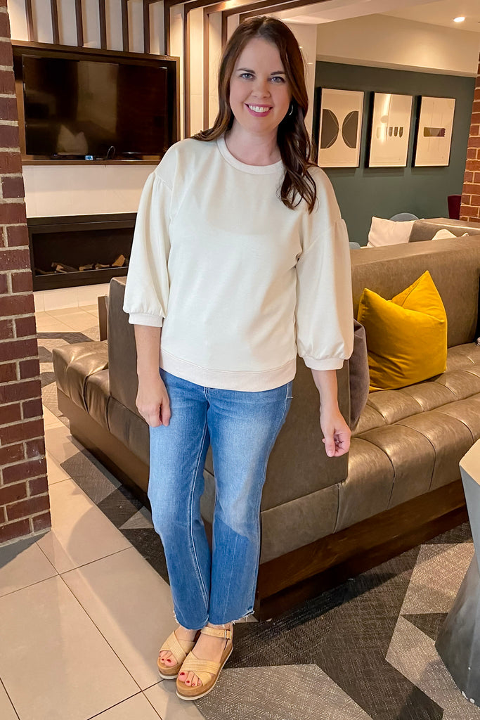 Make It Work Ivory Top - Lyla's: Clothing, Decor & More - Plano Boutique