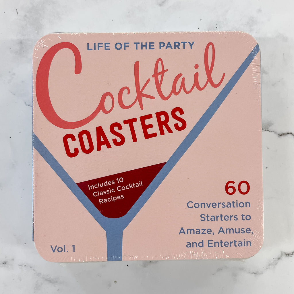 Life of the Party Cocktail Coasters 1: 60 Conversation Starters to Amaze, Amuse, and Entertain - Lyla's: Clothing, Decor & More - Plano Boutique