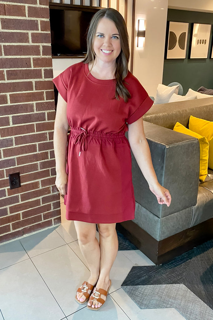 The Laid Back Fun Burgundy Dress - Lyla's: Clothing, Decor & More - Plano Boutique