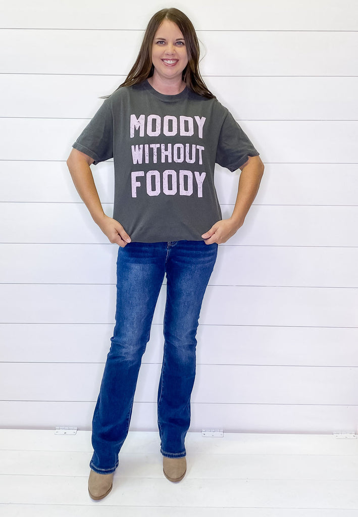 Moody without Foody Grey Top - Lyla's: Clothing, Decor & More - Plano Boutique