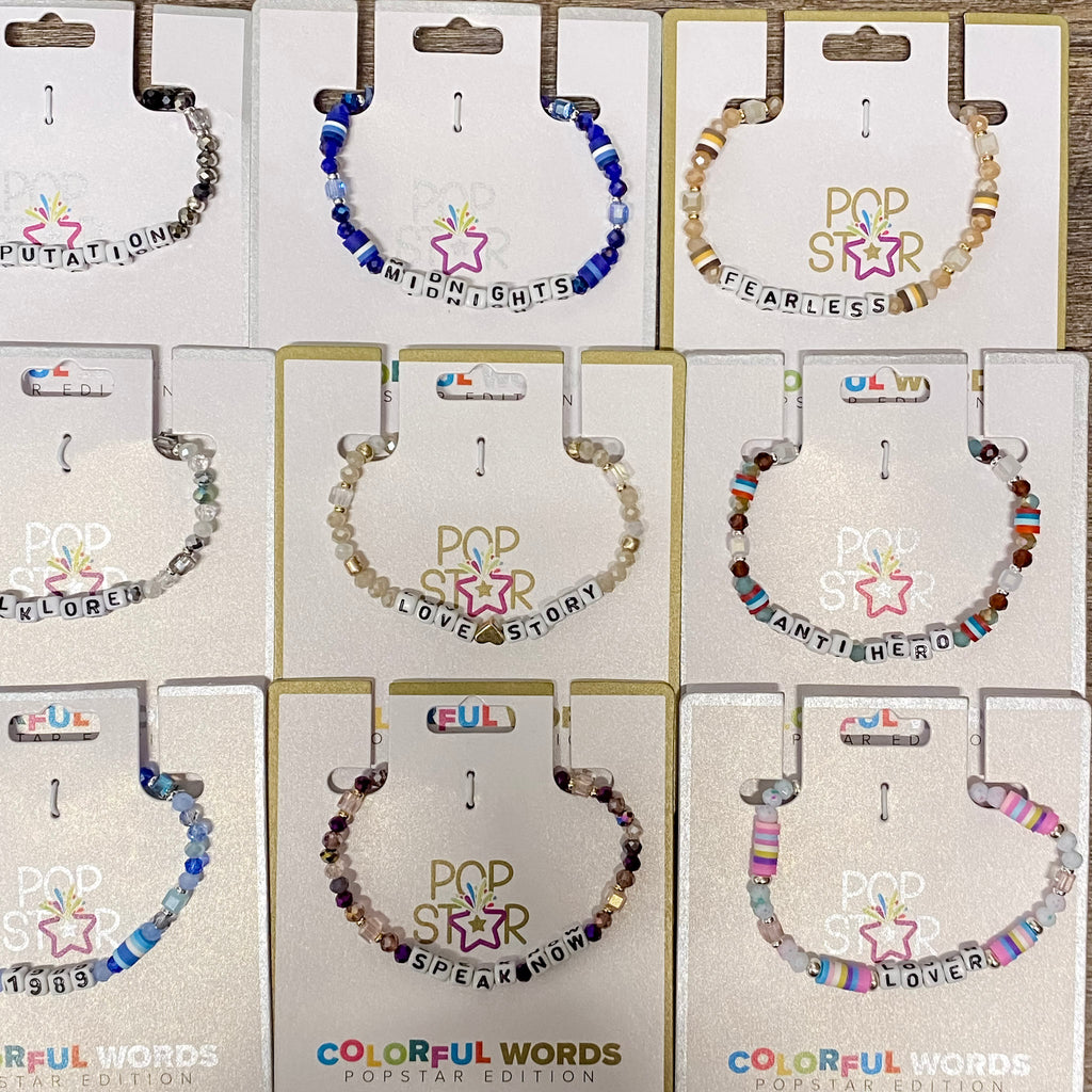 Taylor Pop Star Bracelet - Lyla's: Clothing, Decor & More - Plano Boutique