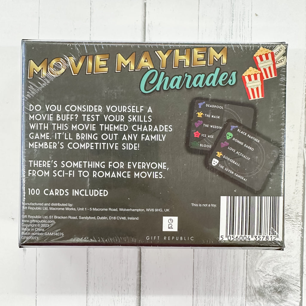 Movie Mayhem: Charades Game - Lyla's: Clothing, Decor & More - Plano Boutique