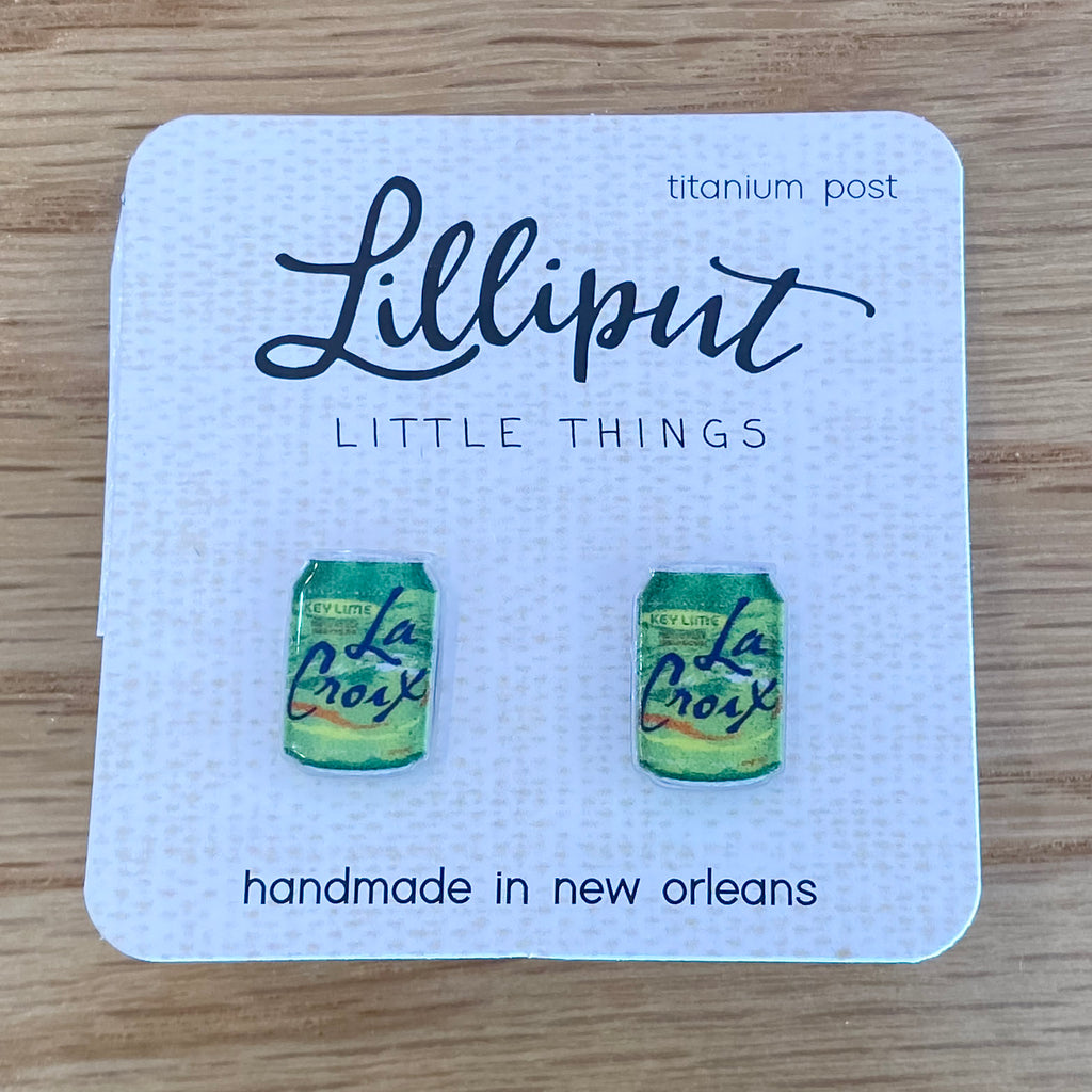 Key Lime Sparkling Beverage Earrings - Lyla's: Clothing, Decor & More - Plano Boutique