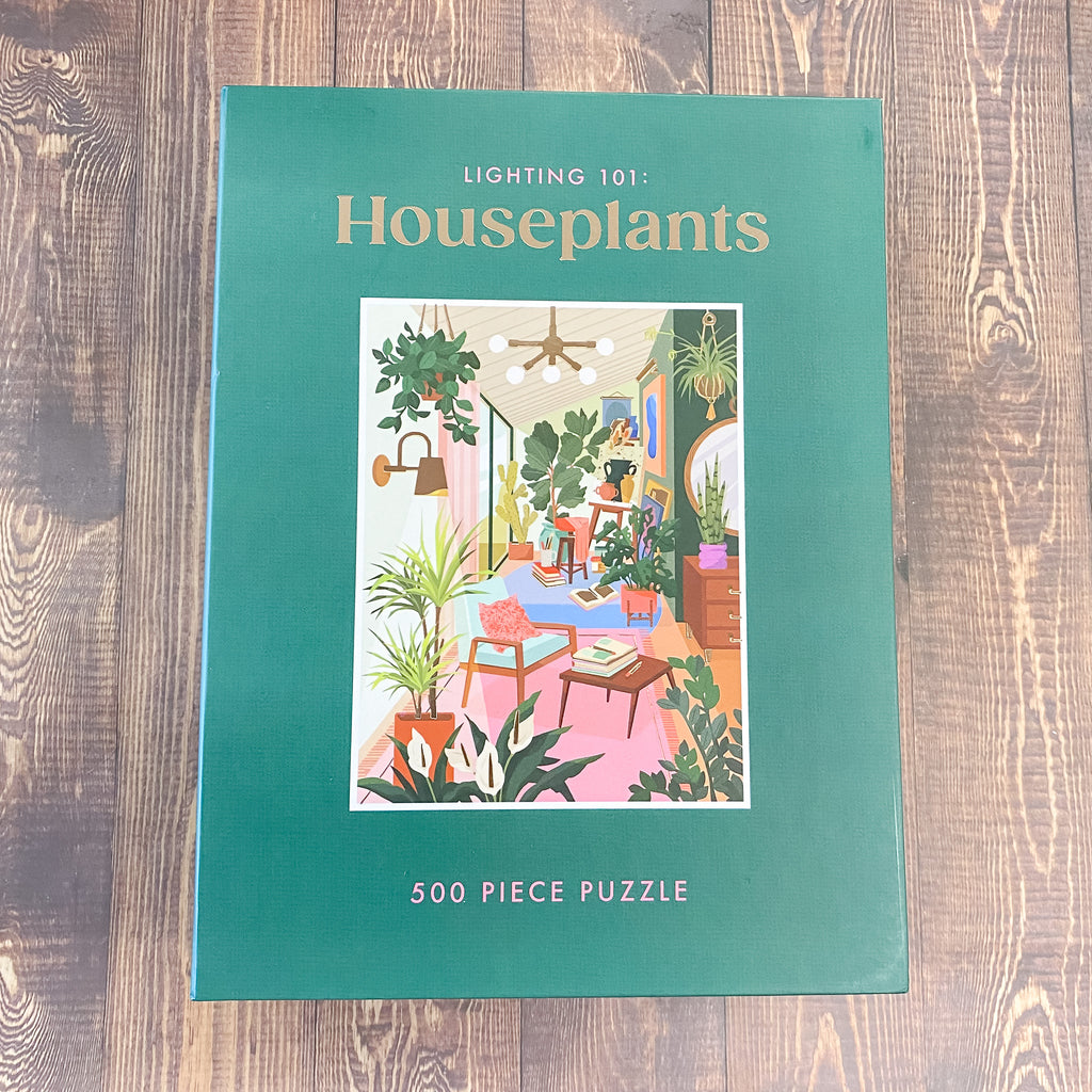 Lighting 101: Houseplants 500 Piece Book Puzzle - Lyla's: Clothing, Decor & More - Plano Boutique