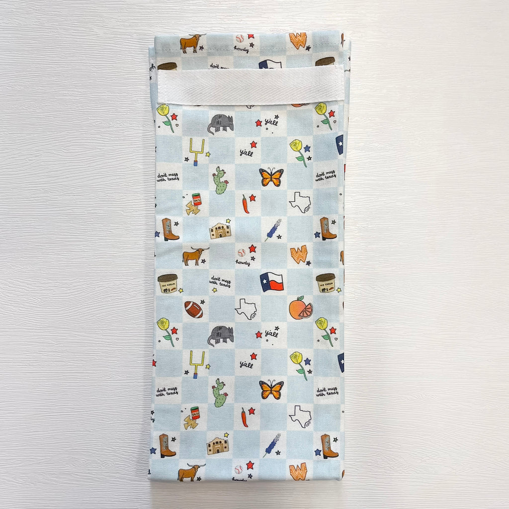 Texas Western Checkerboard Tea Towel by Callie Danielle - Lyla's: Clothing, Decor & More - Plano Boutique