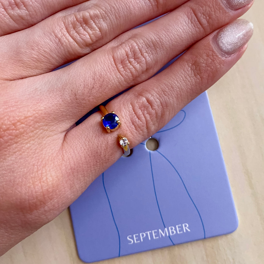 Birthstone Gold Ring - Lyla's: Clothing, Decor & More - Plano Boutique