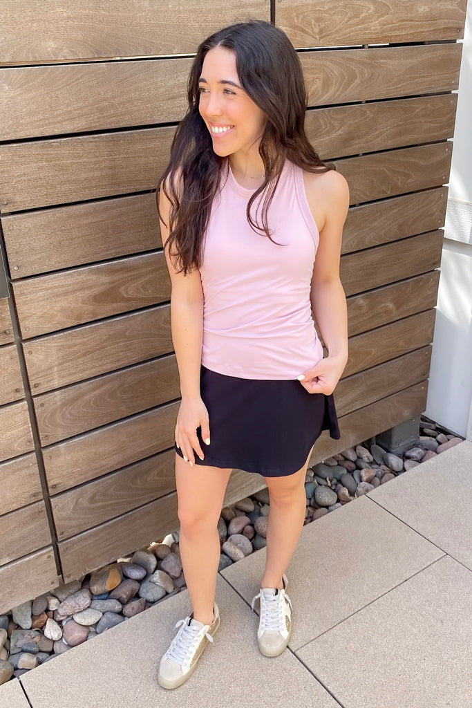 Athleisure Butter Sleeveless Racer Back Top Mauve Peony - Lyla's: Clothing, Decor & More - Plano Boutique