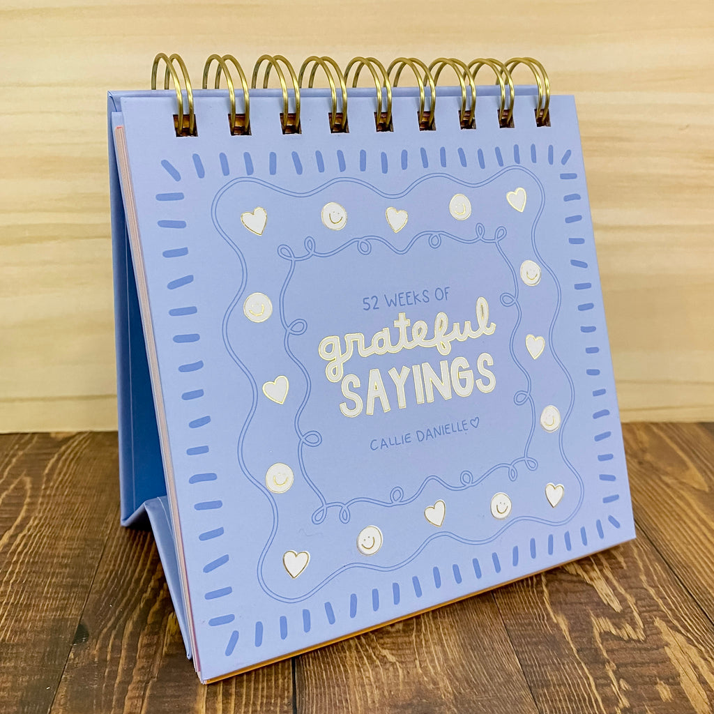 52 Weeks Of Grateful Sayings - Desk Flip Calendar - Lyla's: Clothing, Decor & More - Plano Boutique