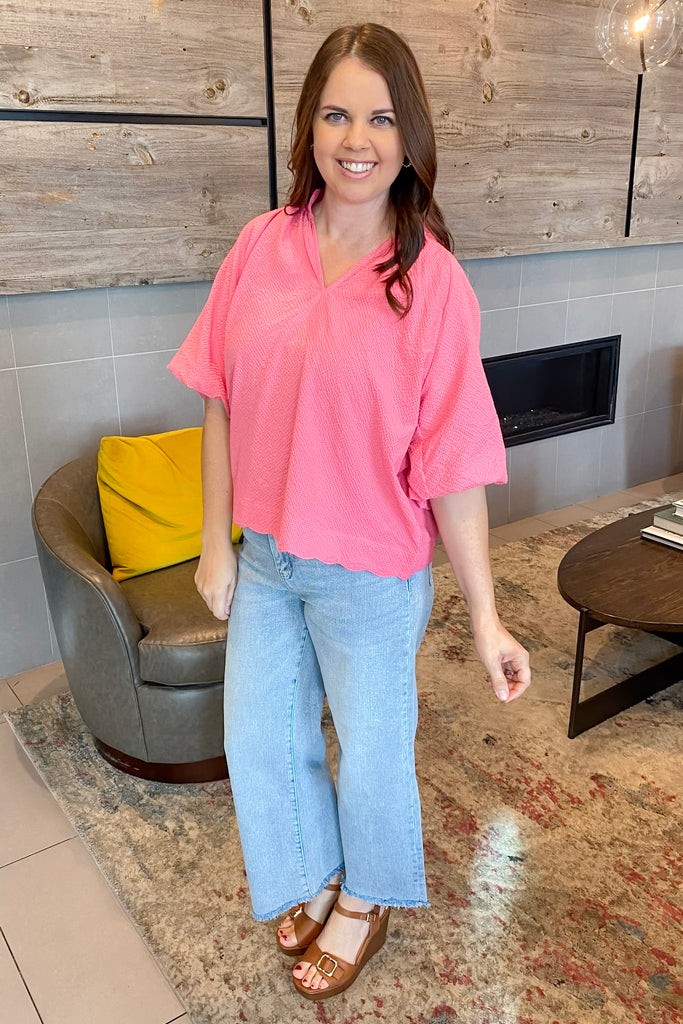 Meadow Breeze Peony Top - Lyla's: Clothing, Decor & More - Plano Boutique