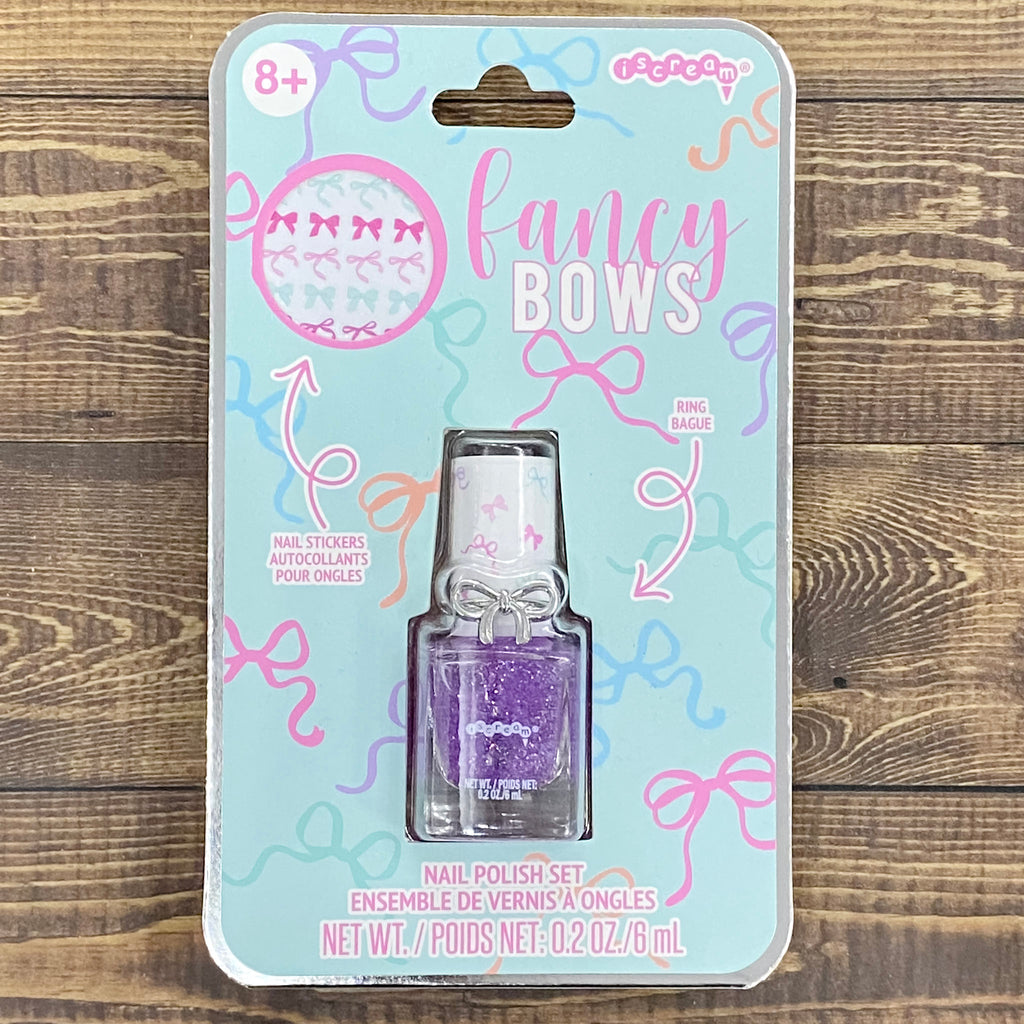 Fancy Bows Nail Polish & Ring Set - Lyla's: Clothing, Decor & More - Plano Boutique