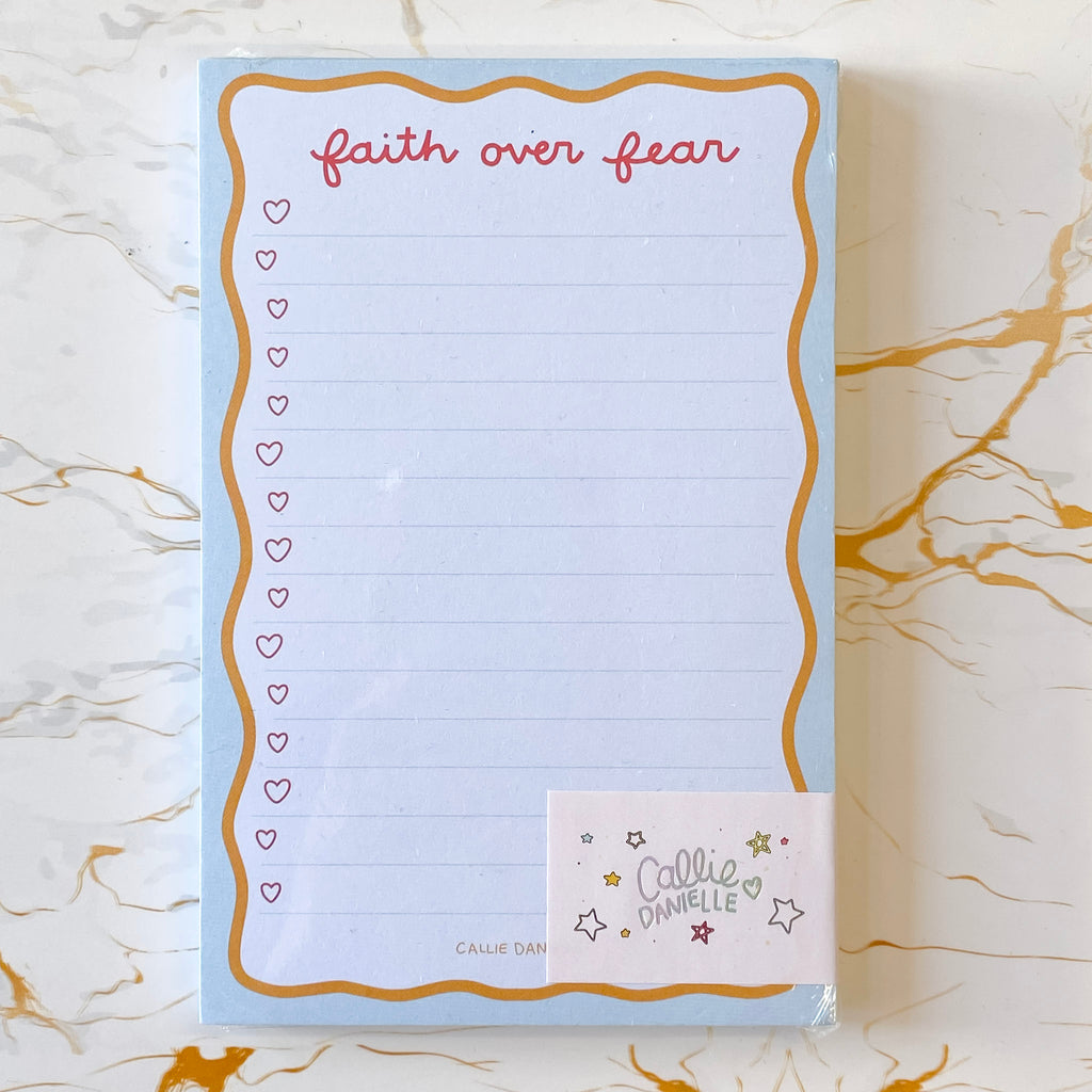 Faith Over Fear Notepad - Lyla's: Clothing, Decor & More - Plano Boutique