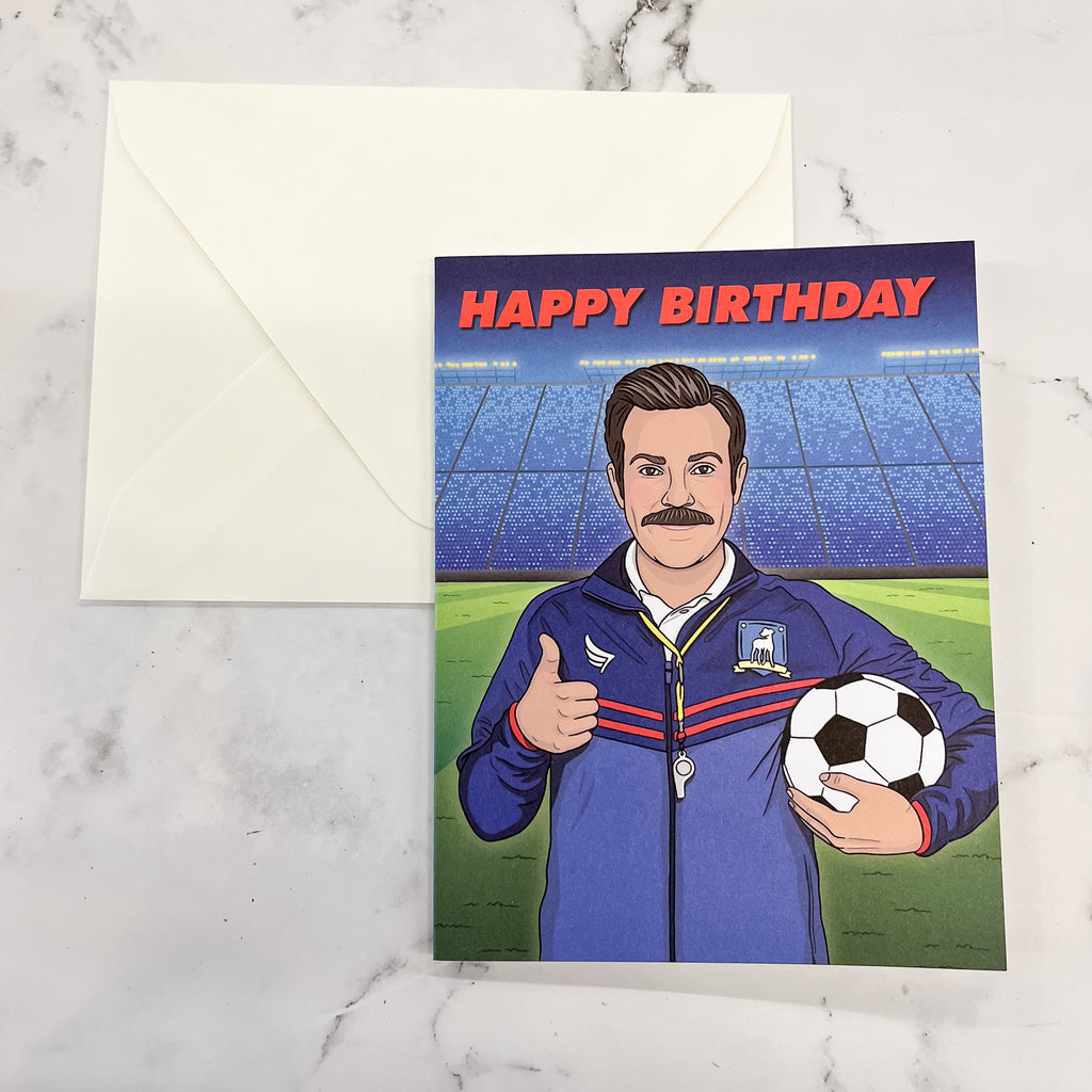 Ted Lasso Happy Birthday Card - Lyla's: Clothing, Decor & More - Plano Boutique