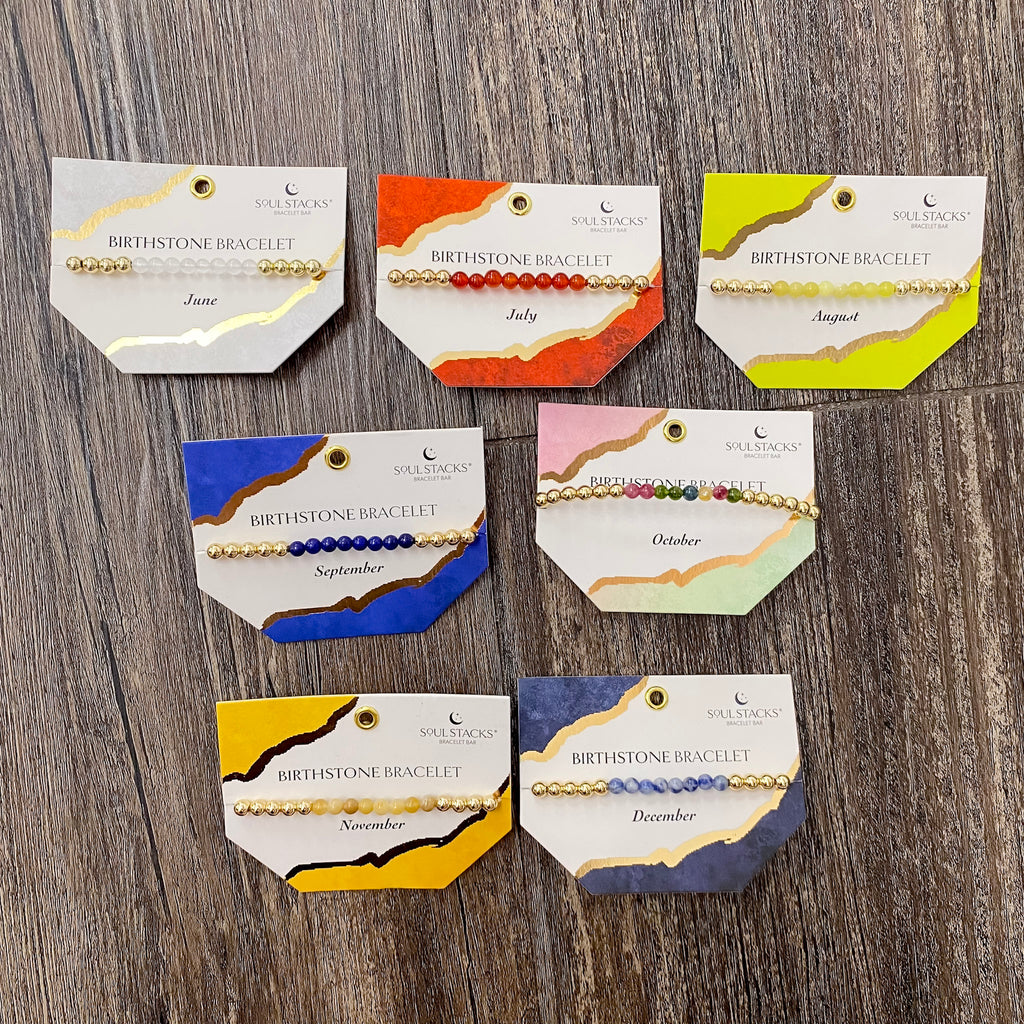 Soul Stacks Birthstone Bracelet - Lyla's: Clothing, Decor & More - Plano Boutique