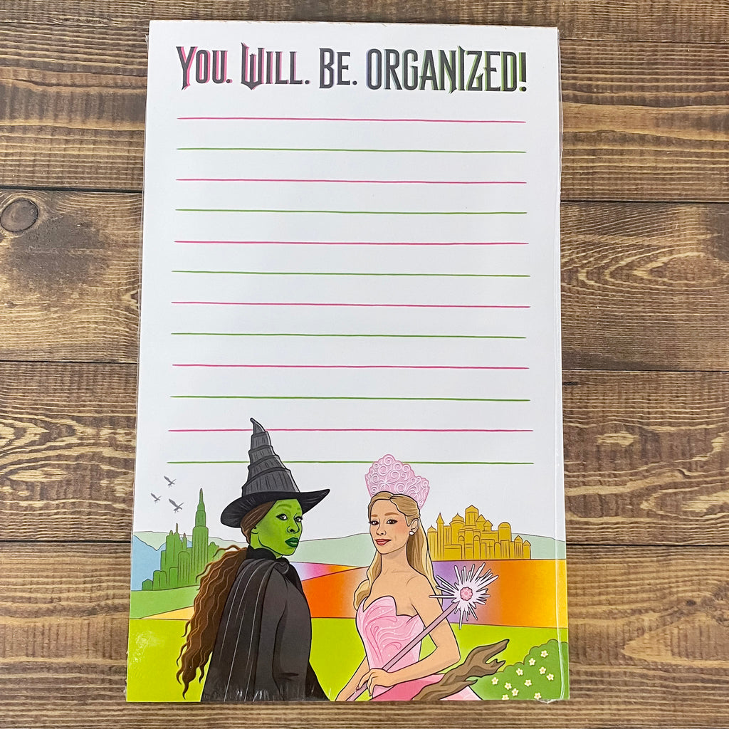 Notepad: Wicked You Will be Organized - Lyla's: Clothing, Decor & More - Plano Boutique