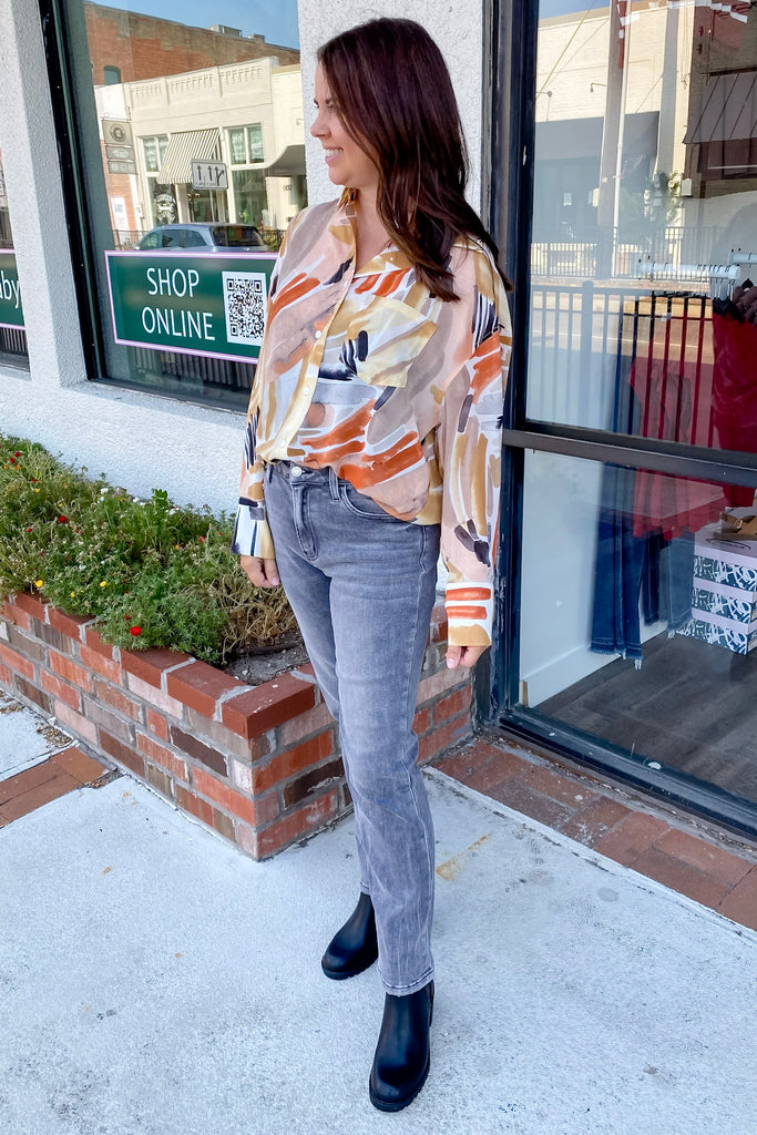 Jeanne Awesome High Rise Slim Straight Denim by Vervet - Lyla's: Clothing, Decor & More - Plano Boutique