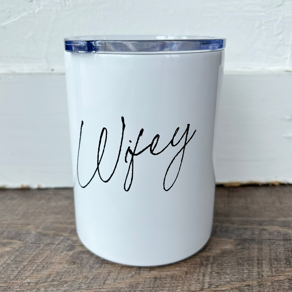 Wifey Boho White Tumbler - Lyla's: Clothing, Decor & More - Plano Boutique