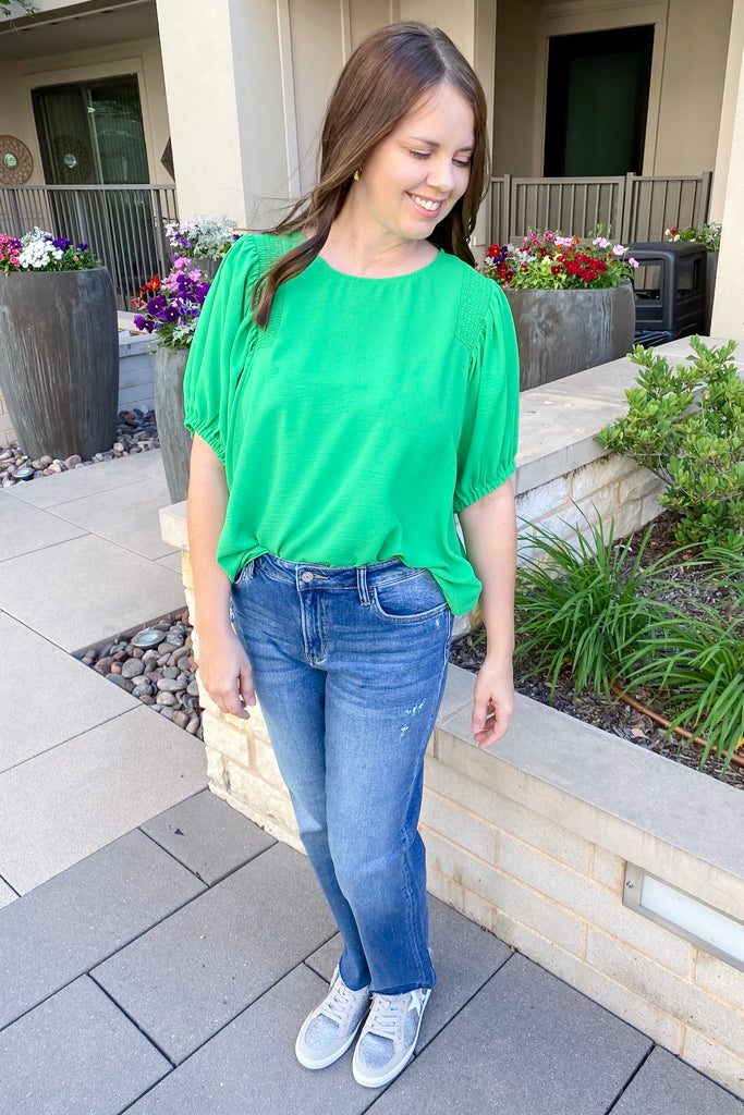 Dancing the Night Away Green Top - Lyla's: Clothing, Decor & More - Plano Boutique