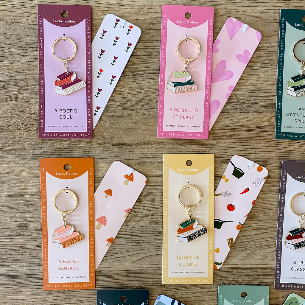 Book Lover's Keychain - Lyla's: Clothing, Decor & More - Plano Boutique