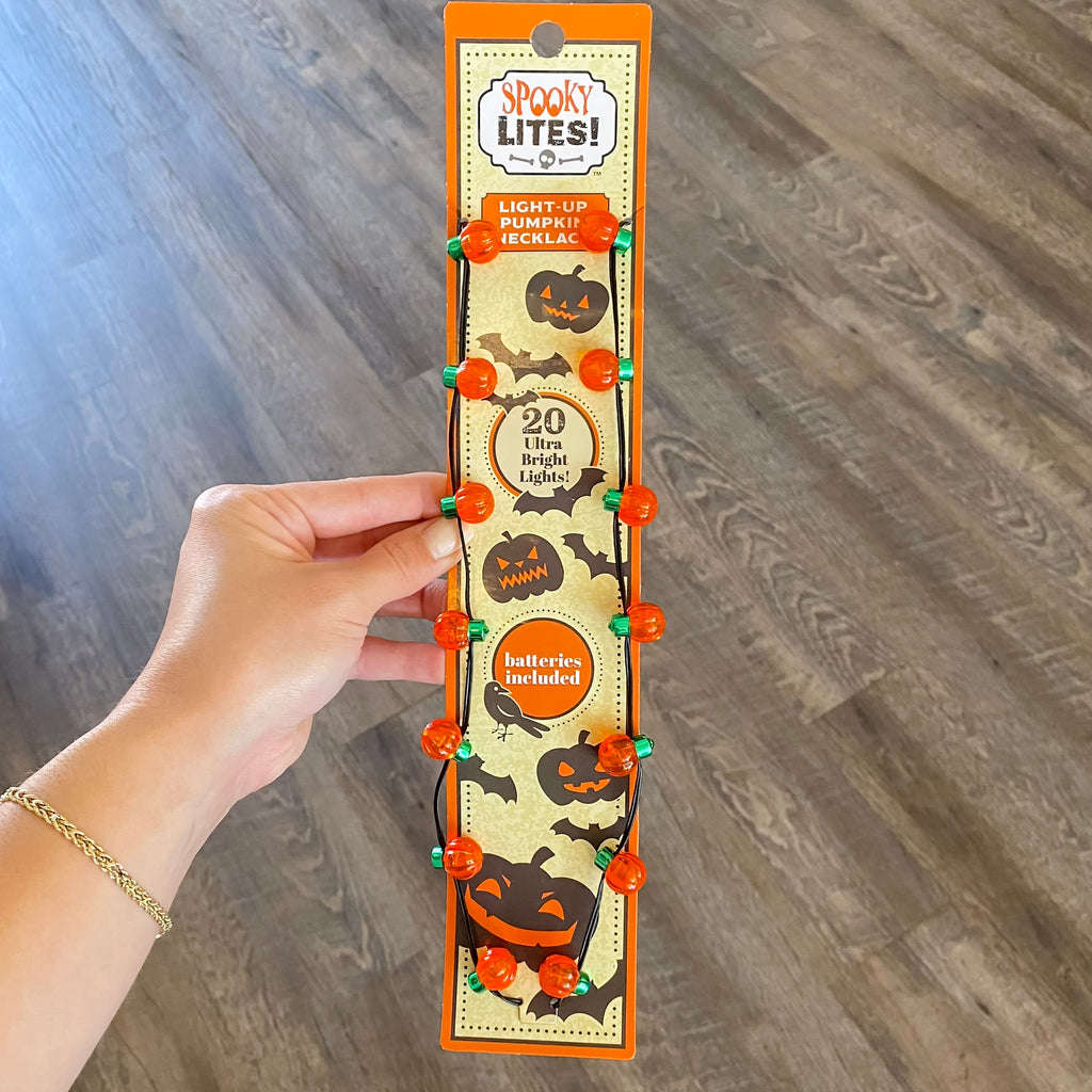 Light-Up Pumpkin Necklace - Lyla's: Clothing, Decor & More - Plano Boutique