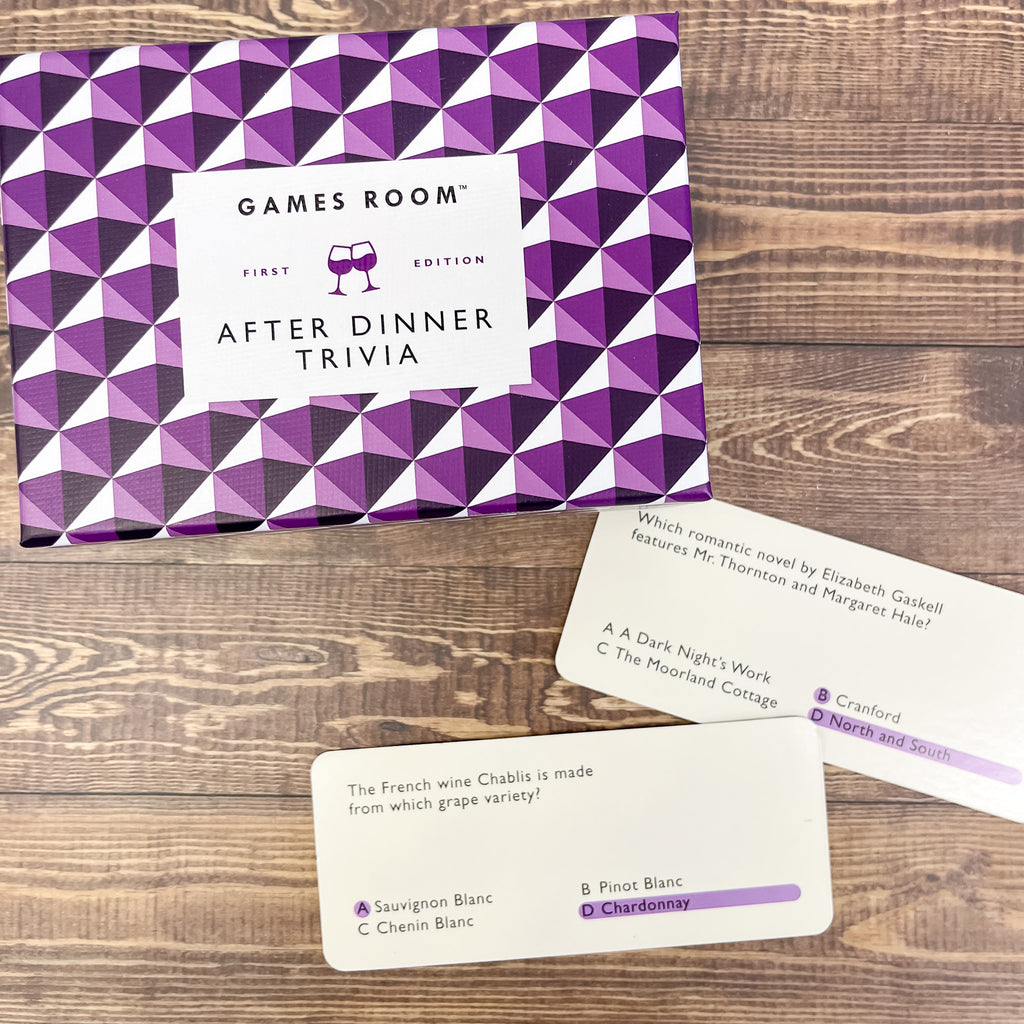 After Dinner Quiz Trivia Card Game - Lyla's: Clothing, Decor & More - Plano Boutique