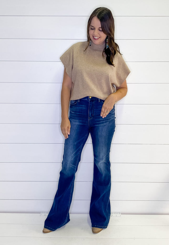 High Waist Classic Contrast Wash Flare by Judy Blue - Lyla's: Clothing, Decor & More - Plano Boutique