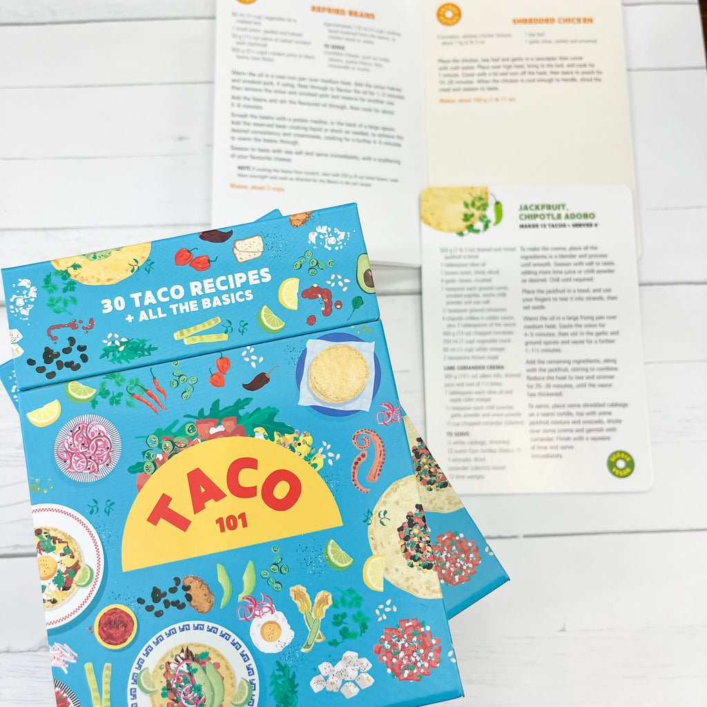 Taco 101 Deck of Cards: 30 Taco Recipes + All the Basics - Lyla's: Clothing, Decor & More - Plano Boutique