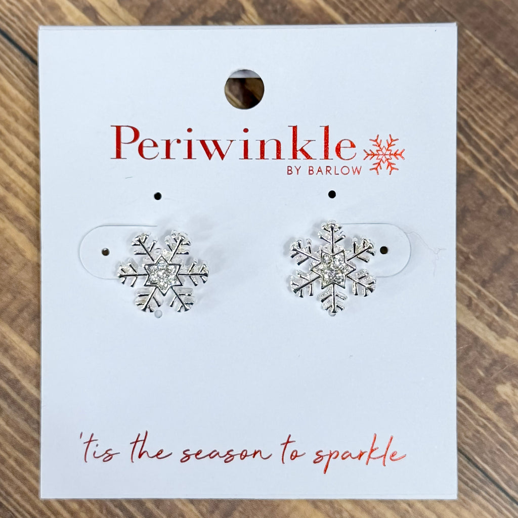 Matte Silver Snowflake Earrings - Lyla's: Clothing, Decor & More - Plano Boutique