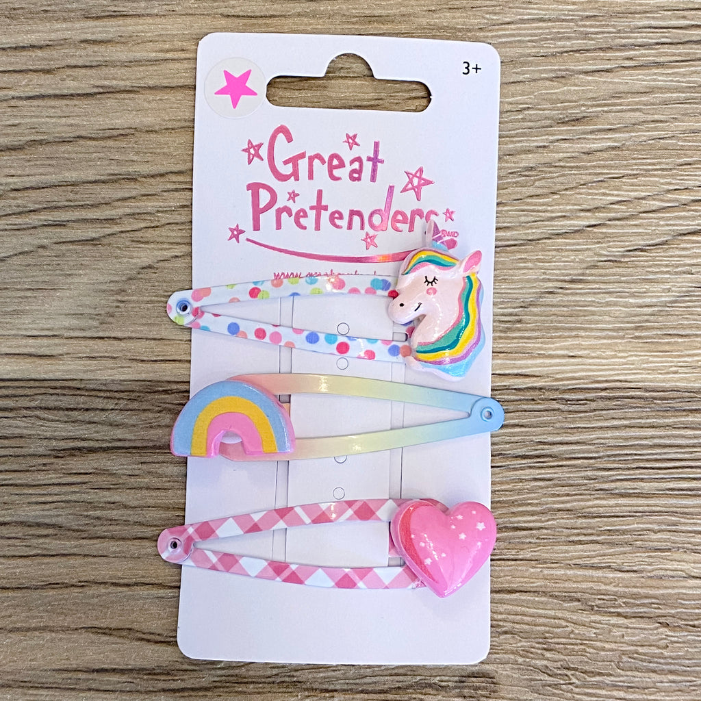 Unicorn Hairclip Set of 3 - Lyla's: Clothing, Decor & More - Plano Boutique