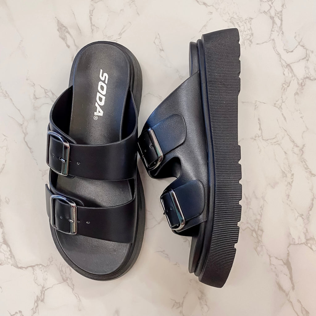 Uberta Black Sandal - Lyla's: Clothing, Decor & More - Plano Boutique